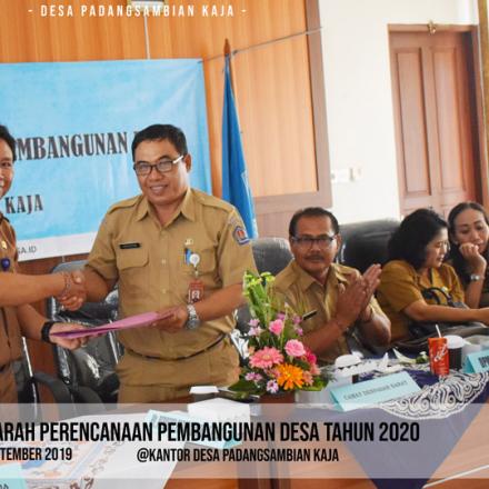 Musyawarah Perencanaan Pengembangan Desa Tahun 2020 Desa Padangsambian Kaja