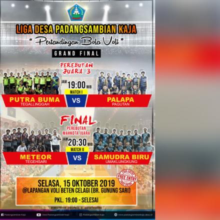Grand Final Liga Desa Padangsambian Kaja Tahun 2019  Cabor : Bola Voli
