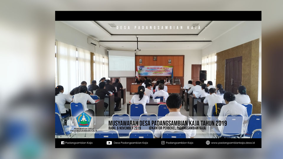 Musyawarah Desa Padangsambian Kaja Tahun 2019