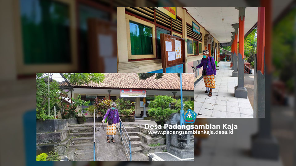 Dekontaminasi dan Sosialisasi Pencegahan Penyebaran COVID-19 di wilayah Desa Padangsambian Kaja